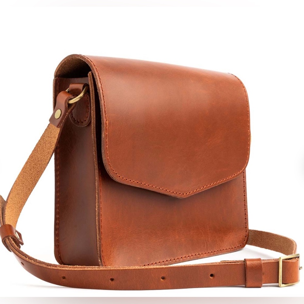 Portland Leather Tan Crossbody Bag